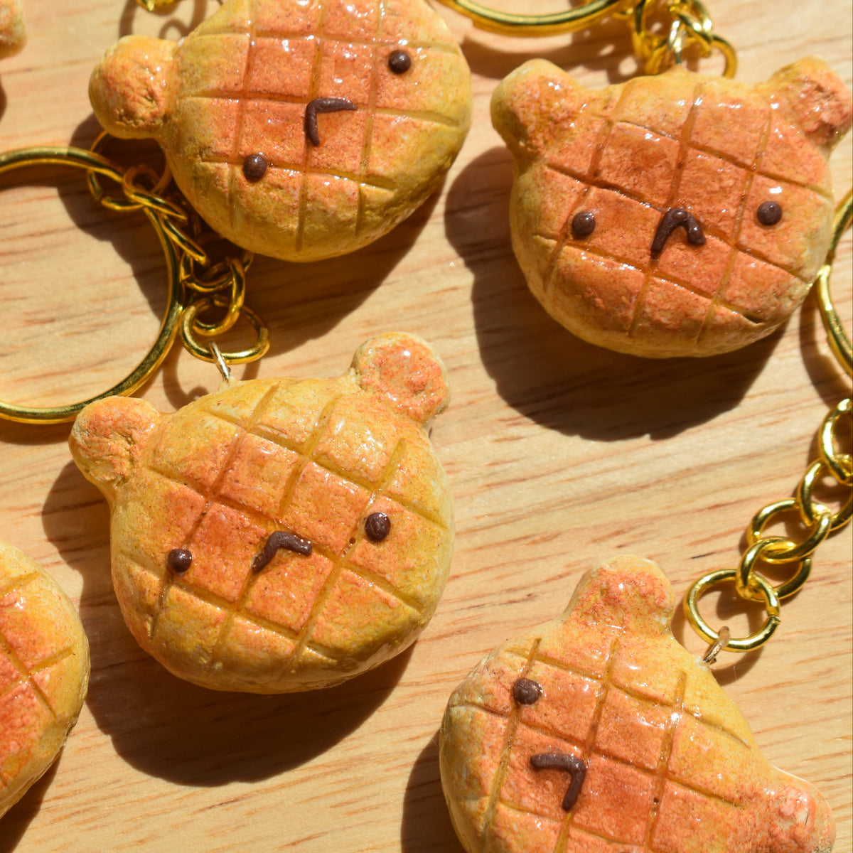 (PRE-ORDER) Melon Pan Bear Keychain